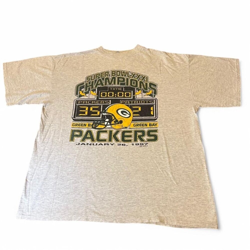 1997 Super Bowl XXXI Green Bay Packers Vintage NFL T-Shirt